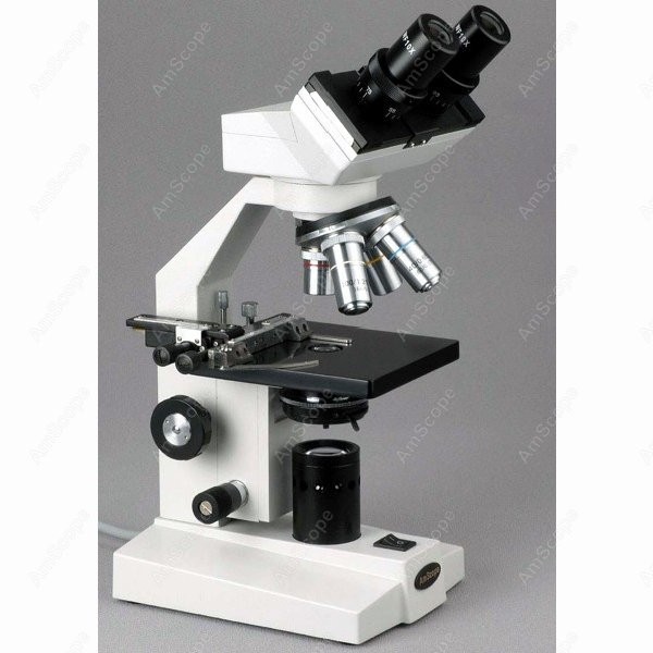กล้องจุลทรรศน์แบบประกอบสองตา A - Amscope Microscope Compound 40X-1000X บทวิจารณ์และราคา